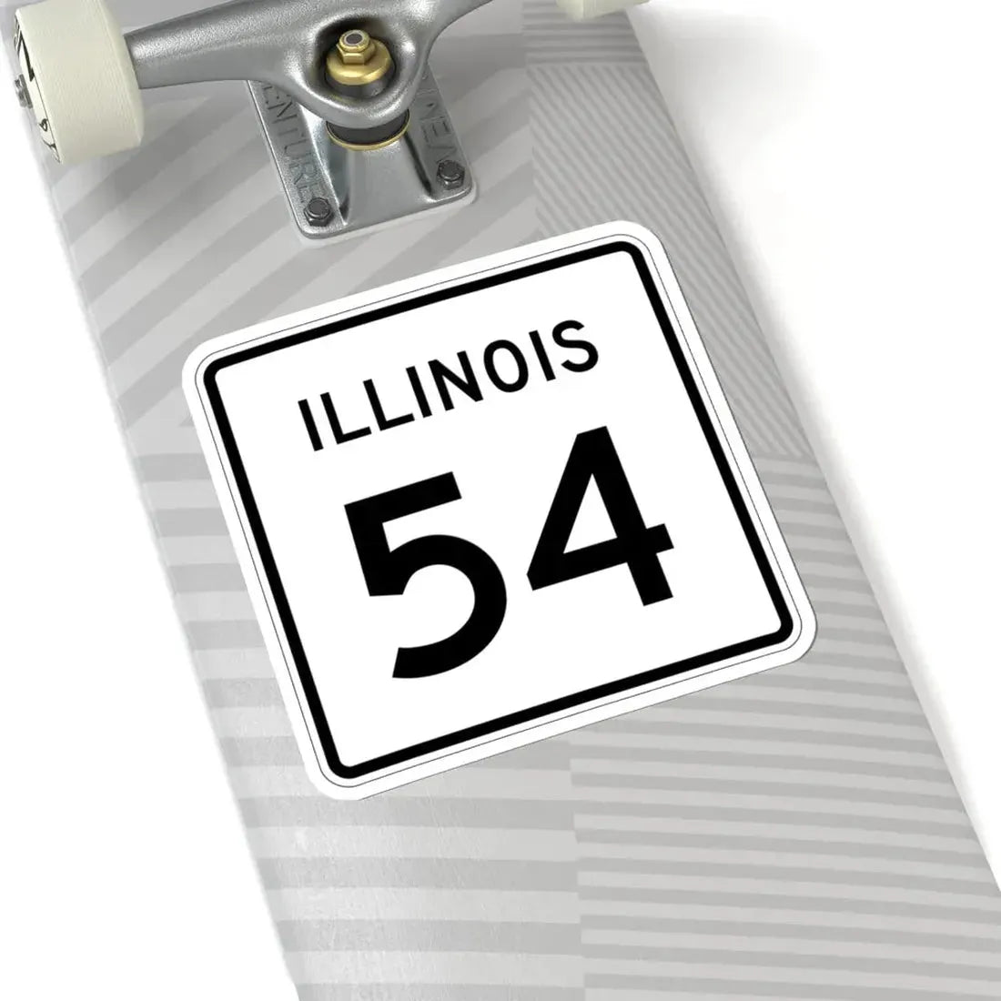 Illinois 54 (Illinois) (Road Sign) STICKER Vinyl Kiss-Cut Decal - The Sticker Space