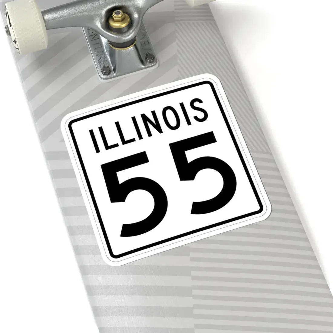 Illinois 55 1960 (Illinois) (Road Sign) STICKER Vinyl Kiss-Cut Decal - The Sticker Space