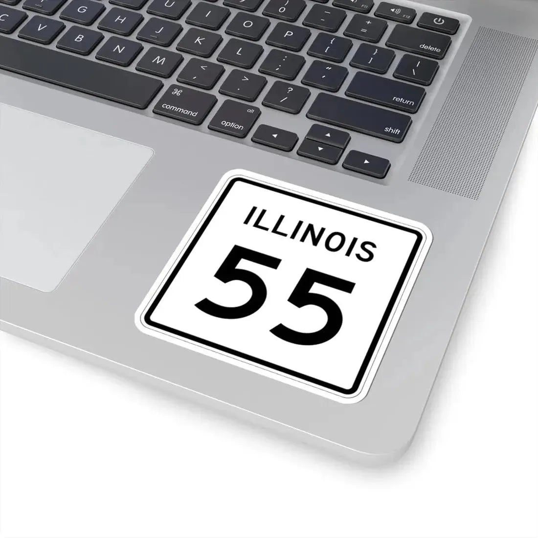 Illinois 55 (Illinois) (Road Sign) STICKER Vinyl Kiss-Cut Decal - The Sticker Space
