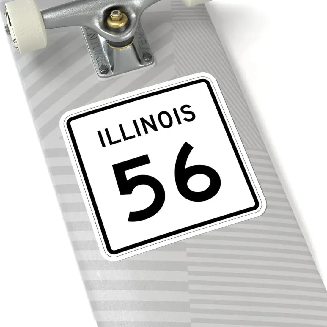 Illinois 56 (Illinois) (Road Sign) STICKER Vinyl Kiss-Cut Decal - The Sticker Space