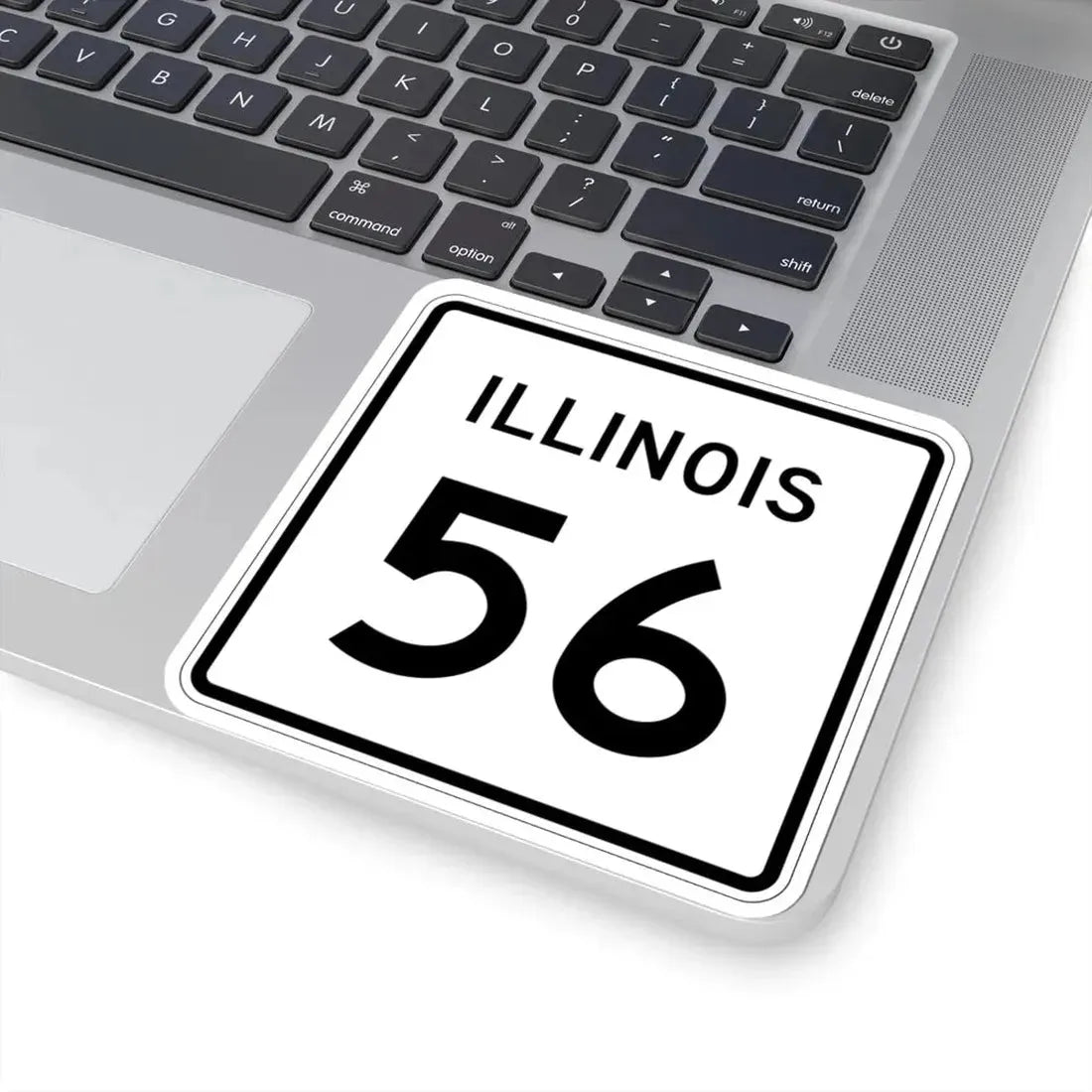 Illinois 56 (Illinois) (Road Sign) STICKER Vinyl Kiss-Cut Decal - The Sticker Space