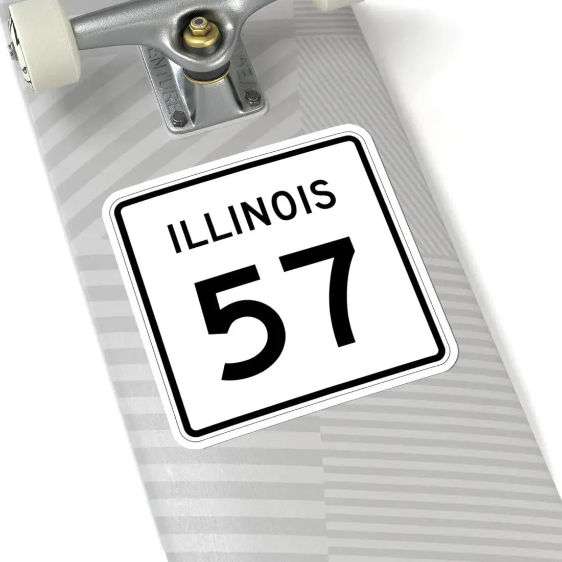 Illinois 57 (Illinois) (Road Sign) STICKER Vinyl Kiss-Cut Decal - The Sticker Space