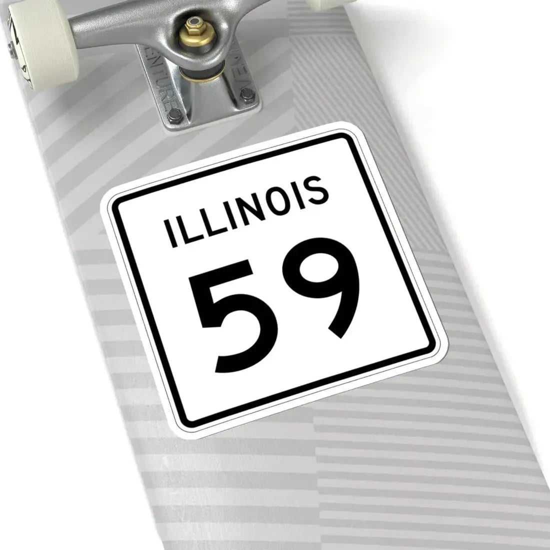 Illinois 59 (Illinois) (Road Sign) STICKER Vinyl Kiss-Cut Decal - The Sticker Space