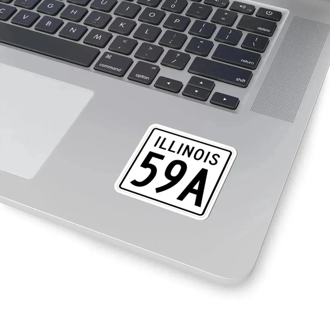 Illinois 59A 1960 (Illinois) (Road Sign) STICKER Vinyl Kiss-Cut Decal - The Sticker Space
