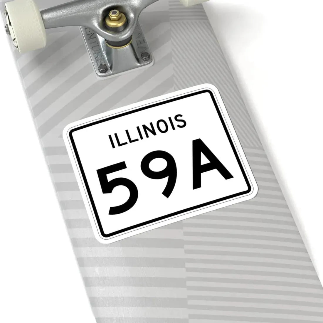 Illinois 59A (Illinois) (Road Sign) STICKER Vinyl Kiss-Cut Decal - The Sticker Space