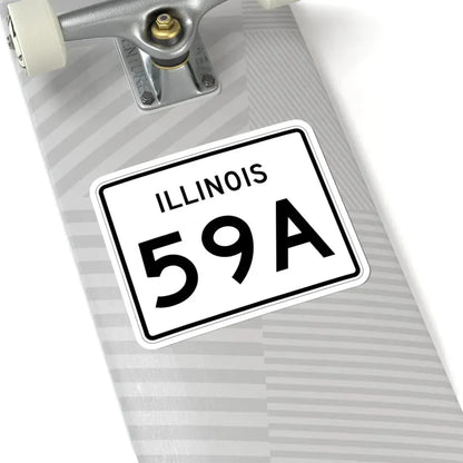 Illinois 59A (Illinois) (Road Sign) STICKER Vinyl Kiss-Cut Decal - The Sticker Space