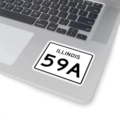 Illinois 59A (Illinois) (Road Sign) STICKER Vinyl Kiss-Cut Decal - The Sticker Space