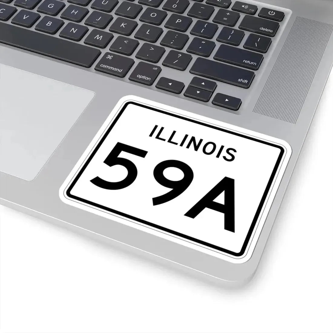 Illinois 59A (Illinois) (Road Sign) STICKER Vinyl Kiss-Cut Decal - The Sticker Space