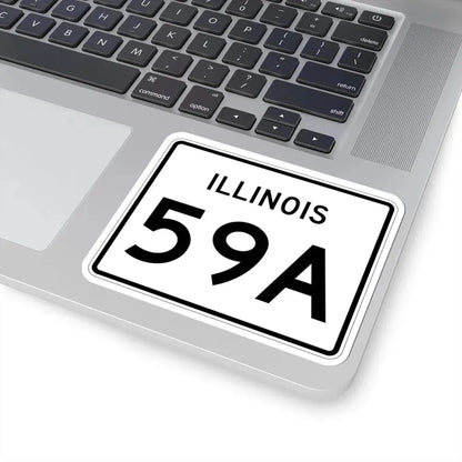 Illinois 59A (Illinois) (Road Sign) STICKER Vinyl Kiss-Cut Decal - The Sticker Space