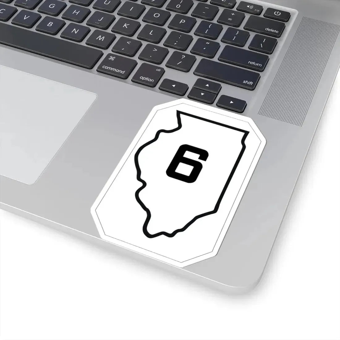 Illinois 6 1926 (Illinois) (Road Sign) STICKER Vinyl Kiss-Cut Decal - The Sticker Space