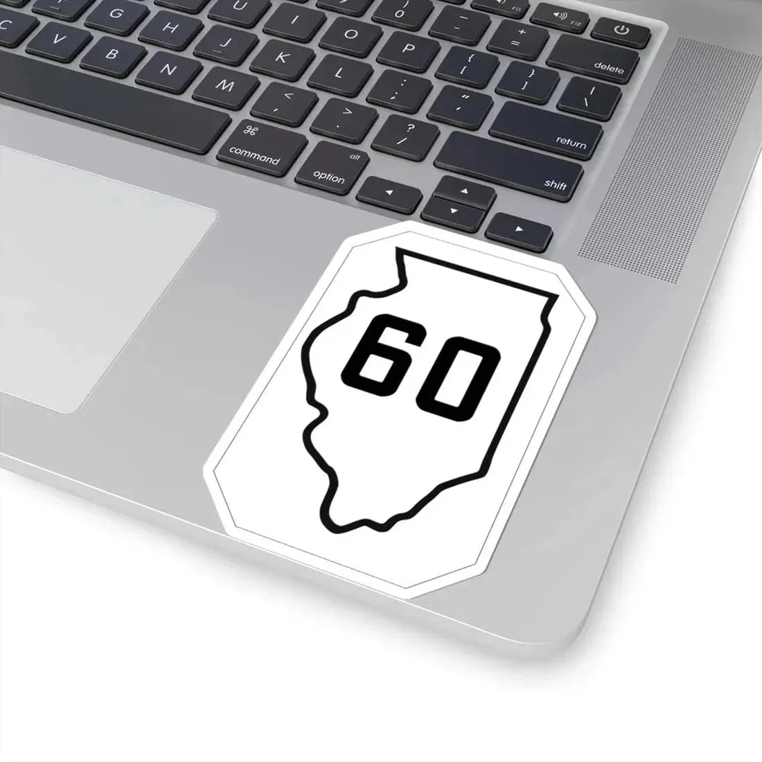 Illinois 60 1926 (Illinois) (Road Sign) STICKER Vinyl Kiss-Cut Decal - The Sticker Space