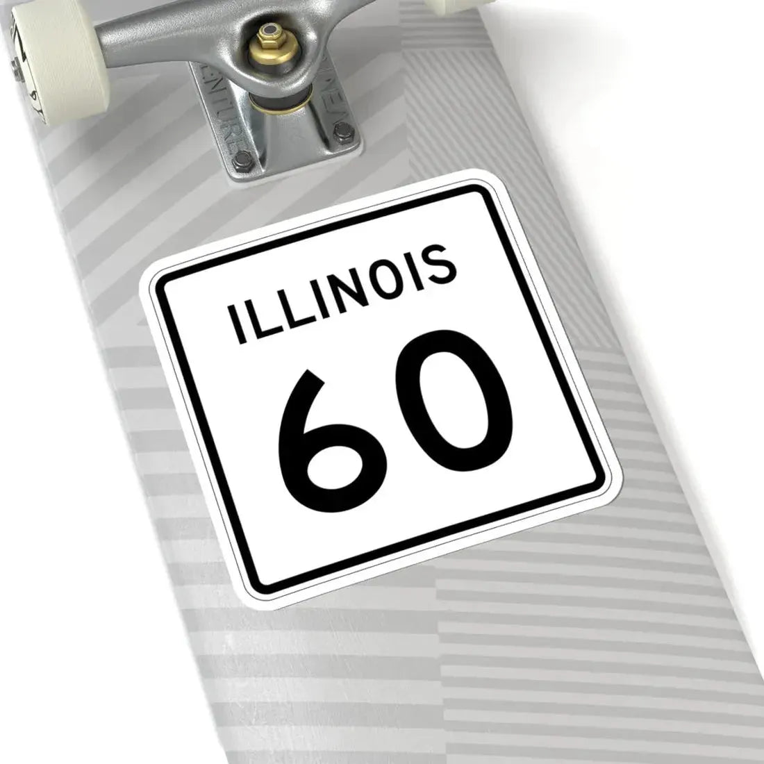 Illinois 60 (Illinois) (Road Sign) STICKER Vinyl Kiss-Cut Decal - The Sticker Space