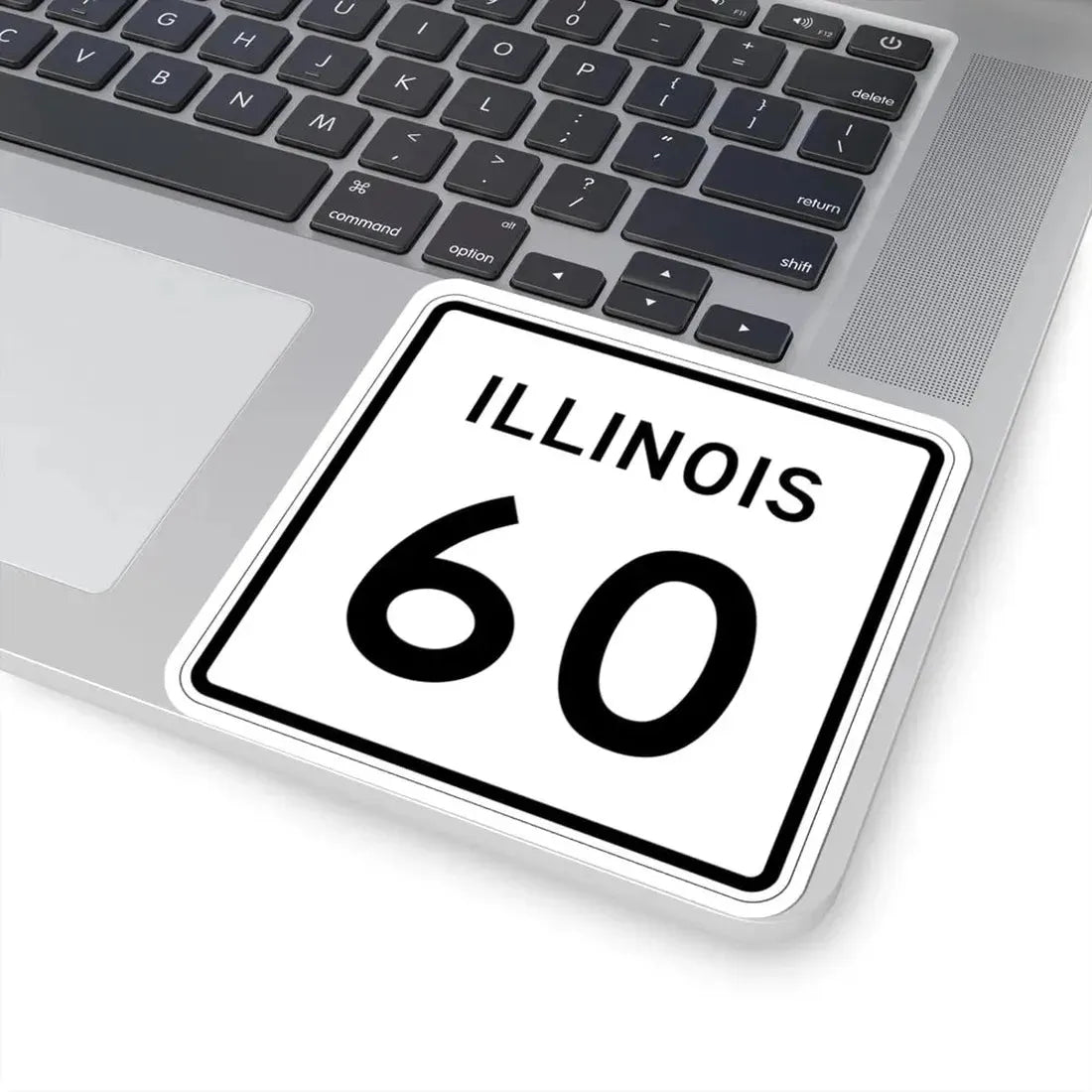 Illinois 60 (Illinois) (Road Sign) STICKER Vinyl Kiss-Cut Decal - The Sticker Space