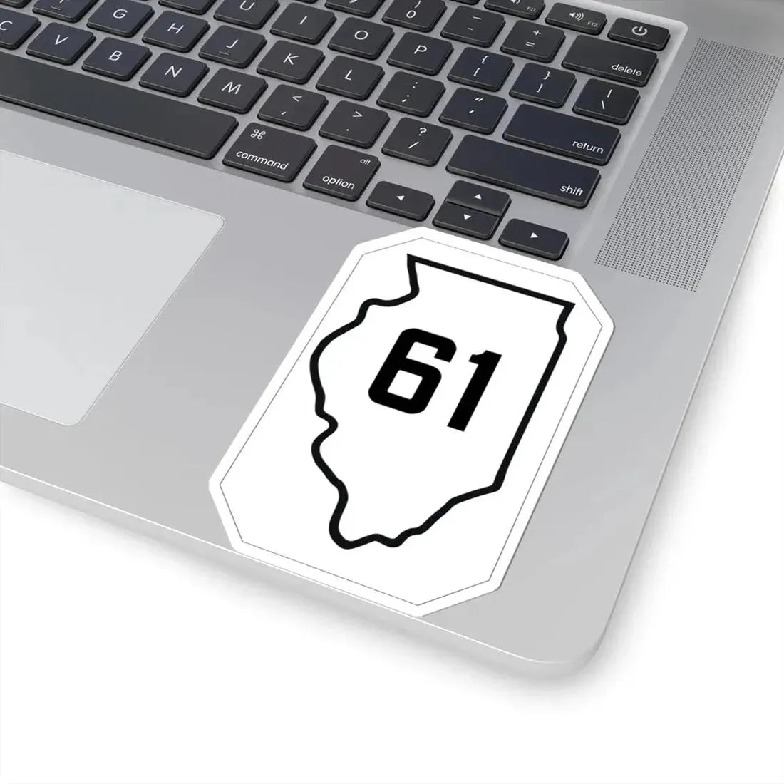 Illinois 61 1926 (Illinois) (Road Sign) STICKER Vinyl Kiss-Cut Decal - The Sticker Space