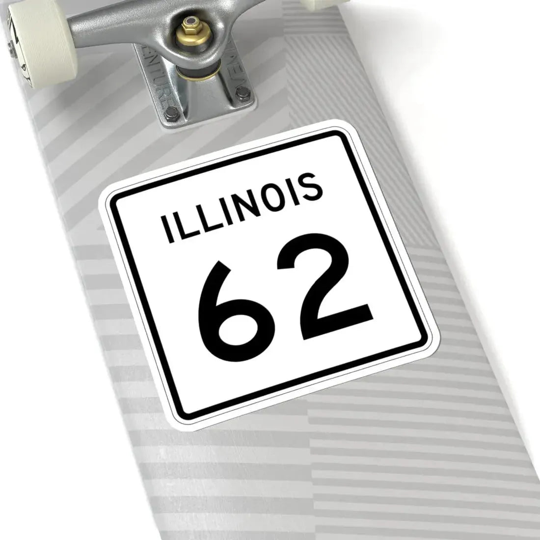 Illinois 62 (Illinois) (Road Sign) STICKER Vinyl Kiss-Cut Decal - The Sticker Space
