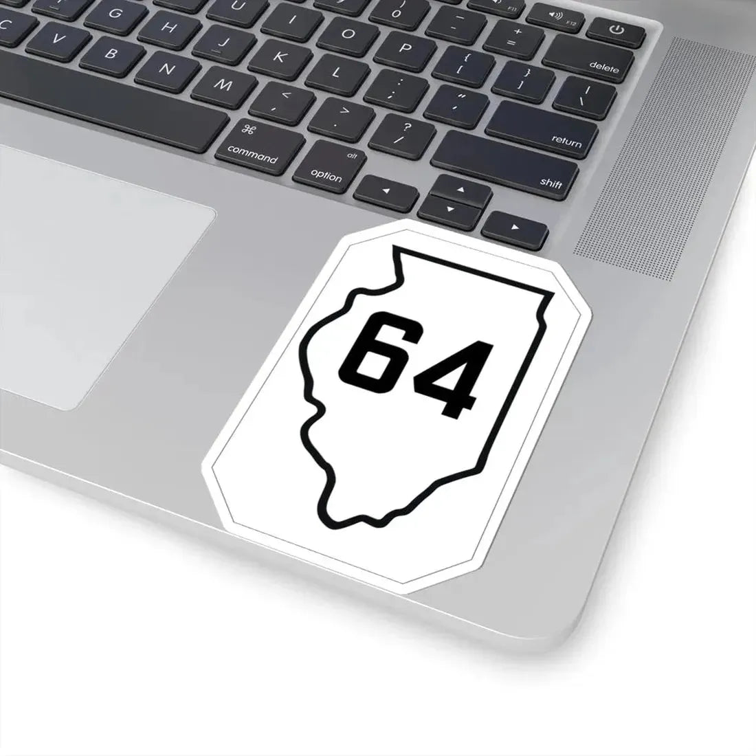 Illinois 64 1926 (Illinois) (Road Sign) STICKER Vinyl Kiss-Cut Decal - The Sticker Space