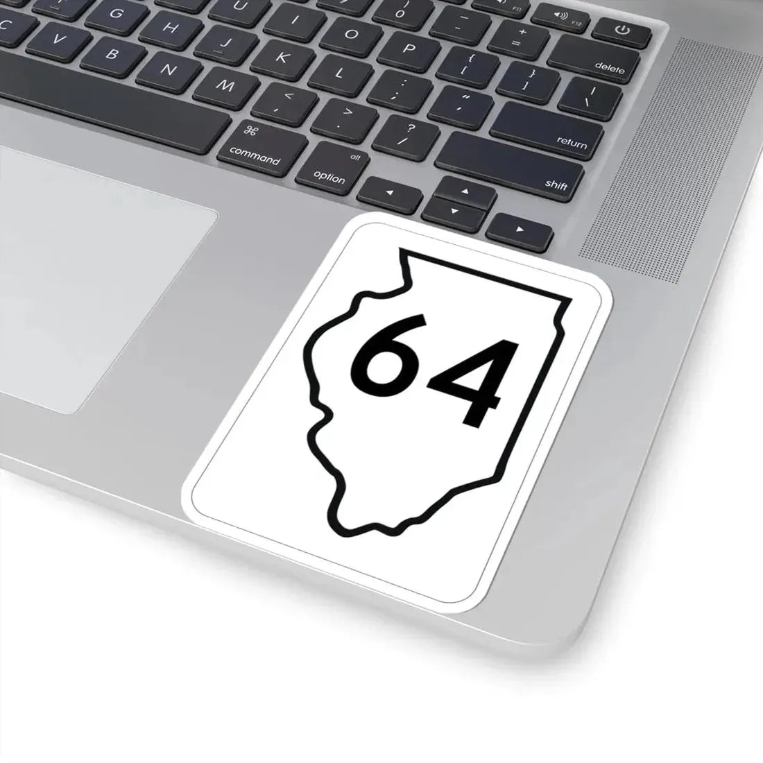 Illinois 64 1950 (Illinois) (Road Sign) STICKER Vinyl Kiss-Cut Decal - The Sticker Space