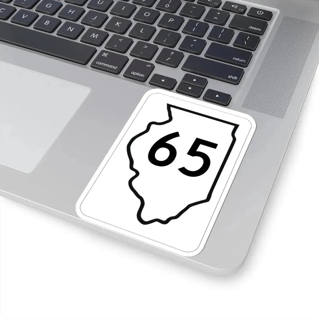 Illinois 65 1950 (Illinois) (Road Sign) STICKER Vinyl Kiss-Cut Decal - The Sticker Space