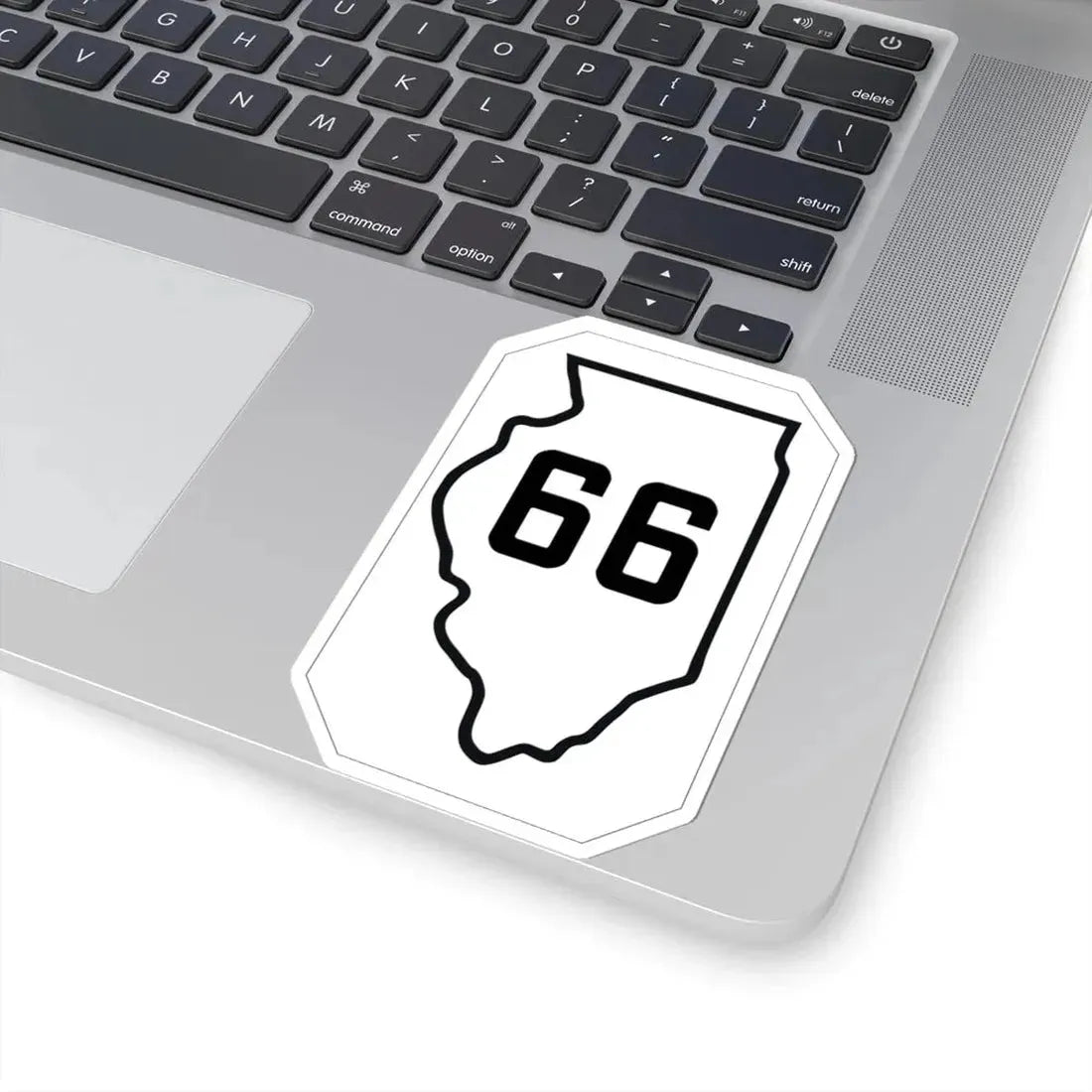 Illinois 66 1926 (Illinois) (Road Sign) STICKER Vinyl Kiss-Cut Decal - The Sticker Space