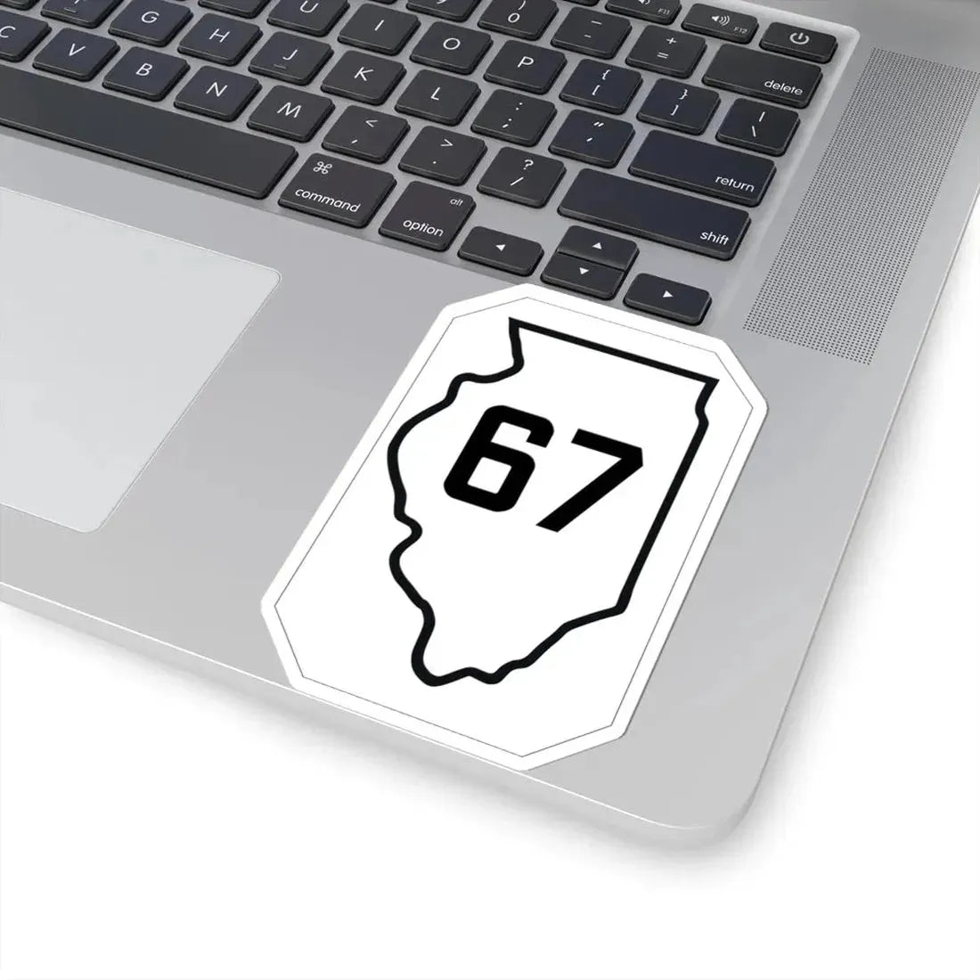 Illinois 67 1926 (Illinois) (Road Sign) STICKER Vinyl Kiss-Cut Decal - The Sticker Space