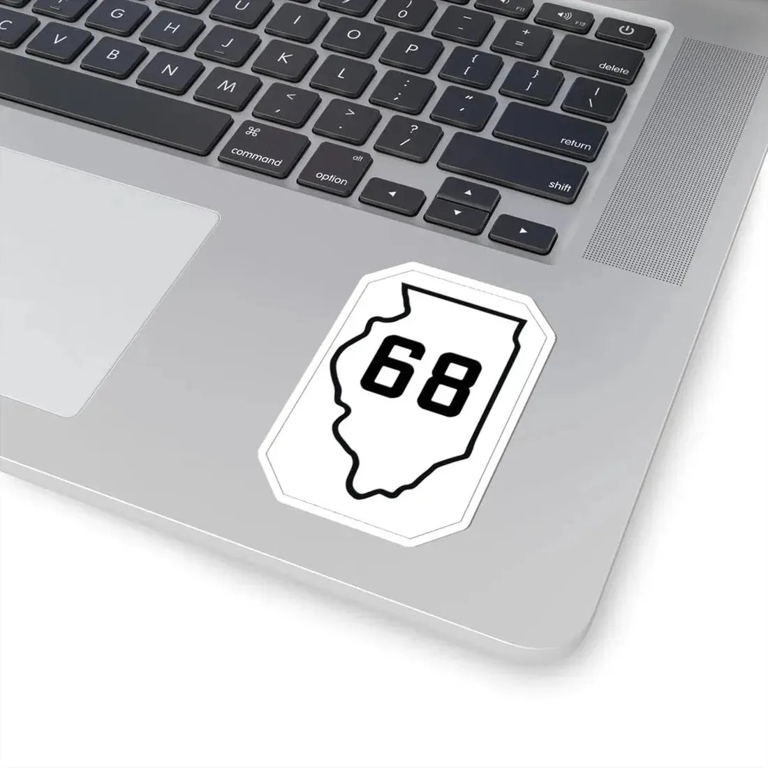 Illinois 68 1926 (Illinois) (Road Sign) STICKER Vinyl Kiss-Cut Decal - The Sticker Space
