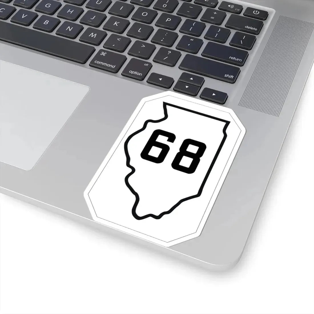 Illinois 68 1926 (Illinois) (Road Sign) STICKER Vinyl Kiss-Cut Decal - The Sticker Space