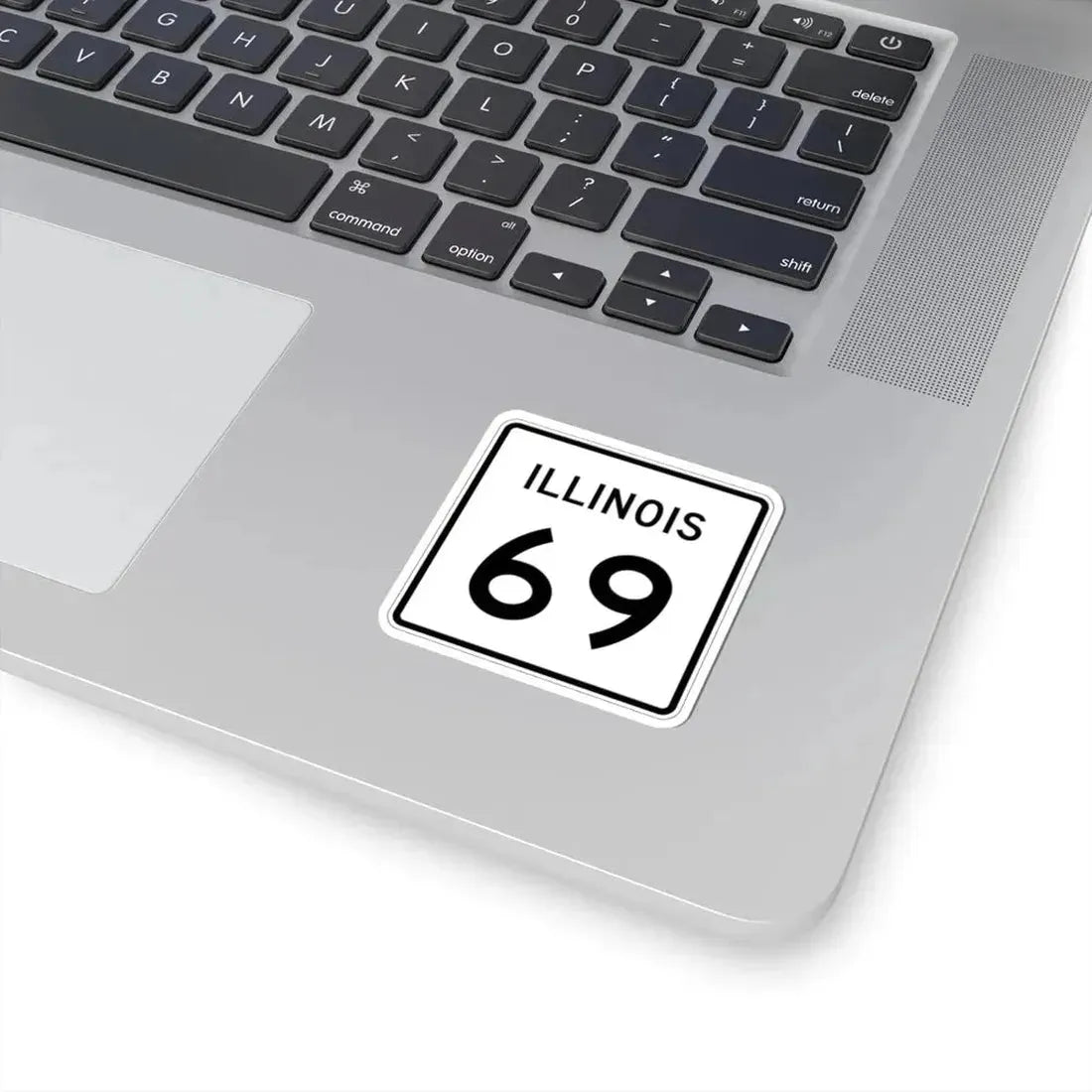 Illinois 69 (Illinois) (Road Sign) STICKER Vinyl Kiss-Cut Decal - The Sticker Space