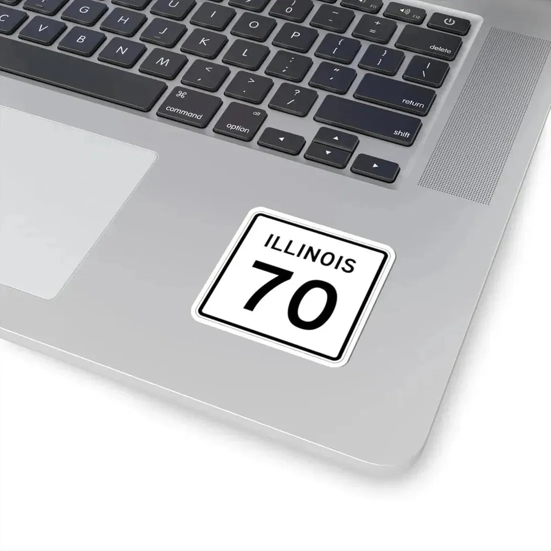 Illinois 70 (Illinois) (Road Sign) STICKER Vinyl Kiss-Cut Decal - The Sticker Space