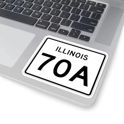 Illinois 70A (Illinois) (Road Sign) STICKER Vinyl Kiss-Cut Decal - The Sticker Space
