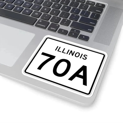 Illinois 70A (Illinois) (Road Sign) STICKER Vinyl Kiss-Cut Decal - The Sticker Space