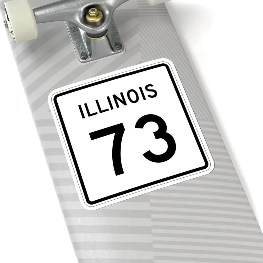 Illinois 73 (Illinois) (Road Sign) STICKER Vinyl Kiss-Cut Decal - The Sticker Space