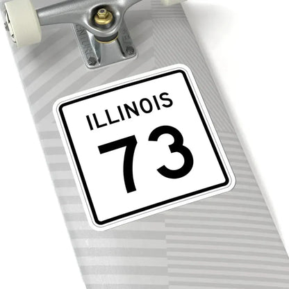 Illinois 73 (Illinois) (Road Sign) STICKER Vinyl Kiss-Cut Decal - The Sticker Space