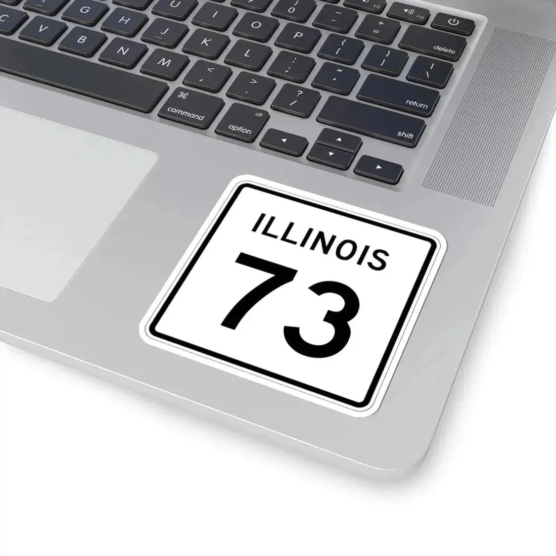 Illinois 73 (Illinois) (Road Sign) STICKER Vinyl Kiss-Cut Decal - The Sticker Space