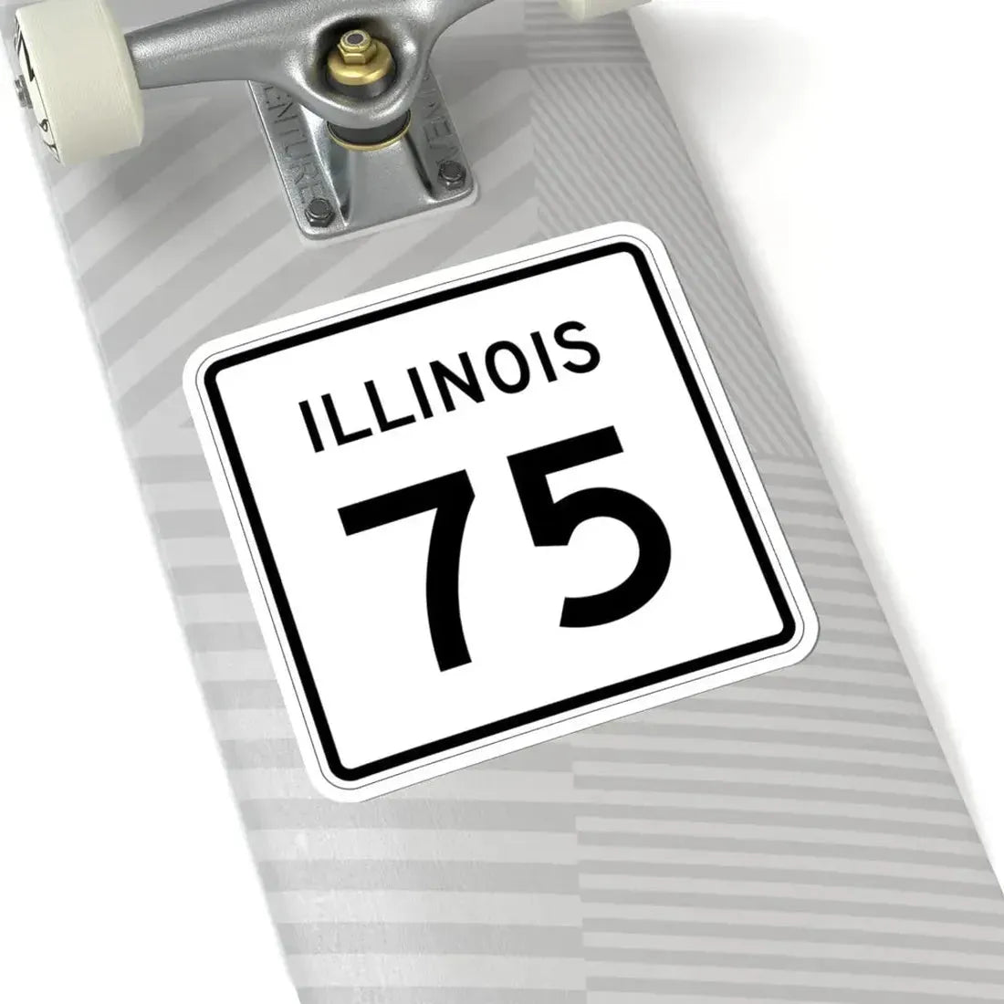 Illinois 75 (Illinois) (Road Sign) STICKER Vinyl Kiss-Cut Decal - The Sticker Space