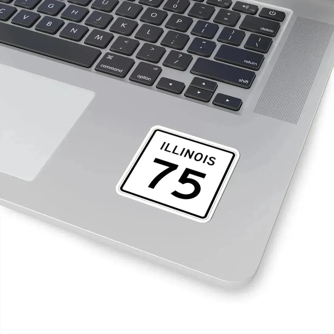 Illinois 75 (Illinois) (Road Sign) STICKER Vinyl Kiss-Cut Decal - The Sticker Space