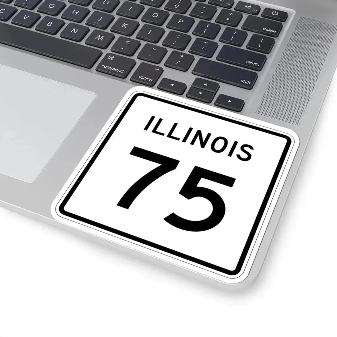Illinois 75 (Illinois) (Road Sign) STICKER Vinyl Kiss-Cut Decal - The Sticker Space