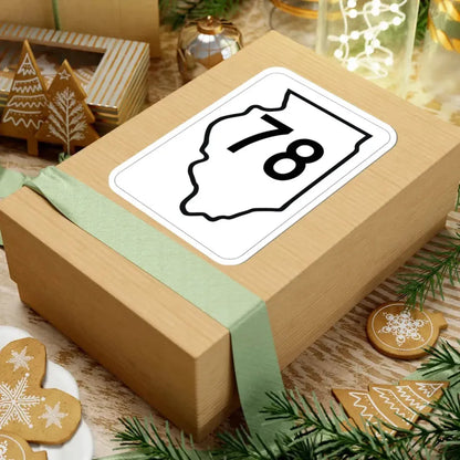 Illinois 78 1950 (Illinois) (Road Sign) STICKER Vinyl Kiss-Cut Decal - The Sticker Space