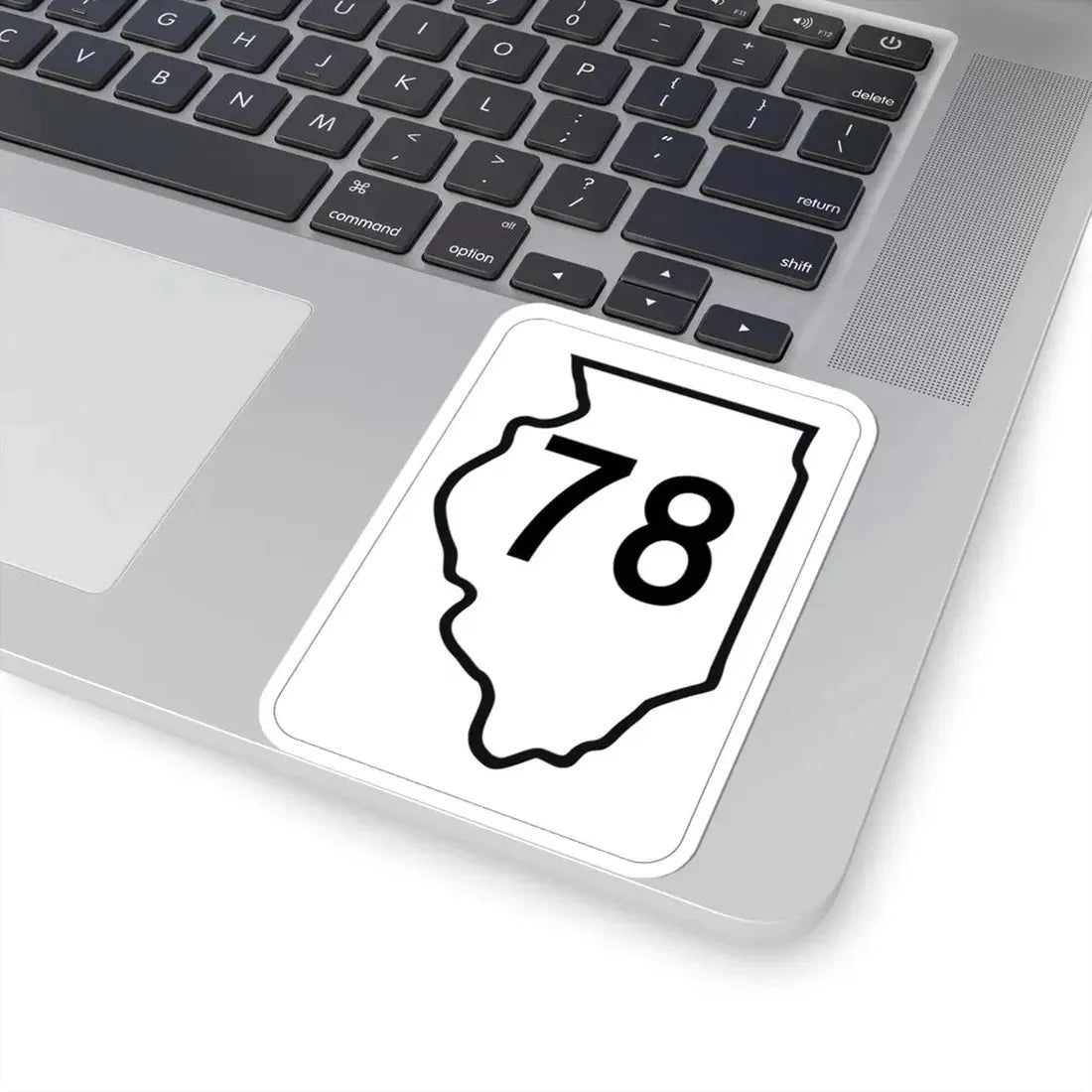 Illinois 78 1950 (Illinois) (Road Sign) STICKER Vinyl Kiss-Cut Decal - The Sticker Space