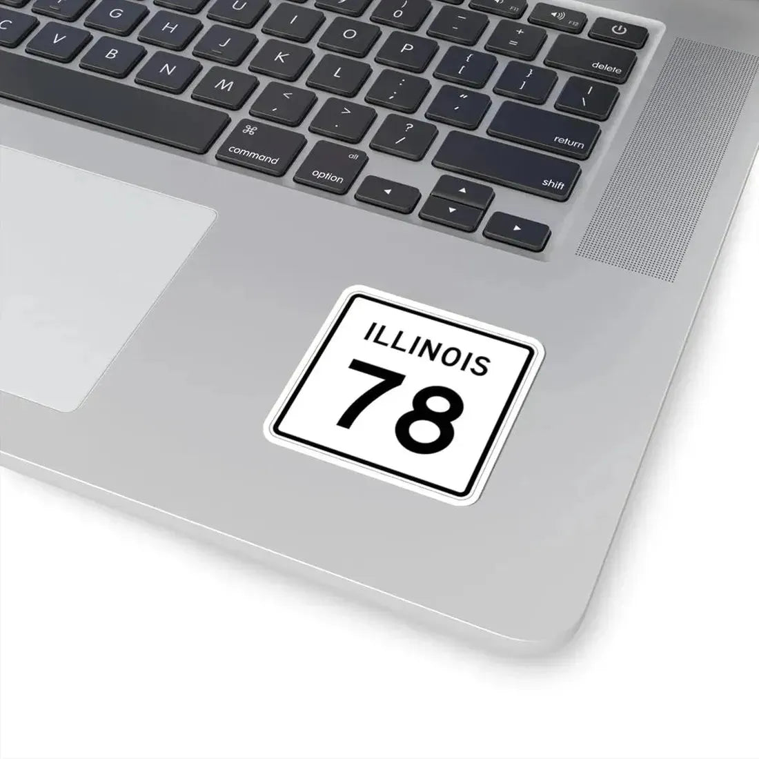 Illinois 78 (Illinois) (Road Sign) STICKER Vinyl Kiss-Cut Decal - The Sticker Space