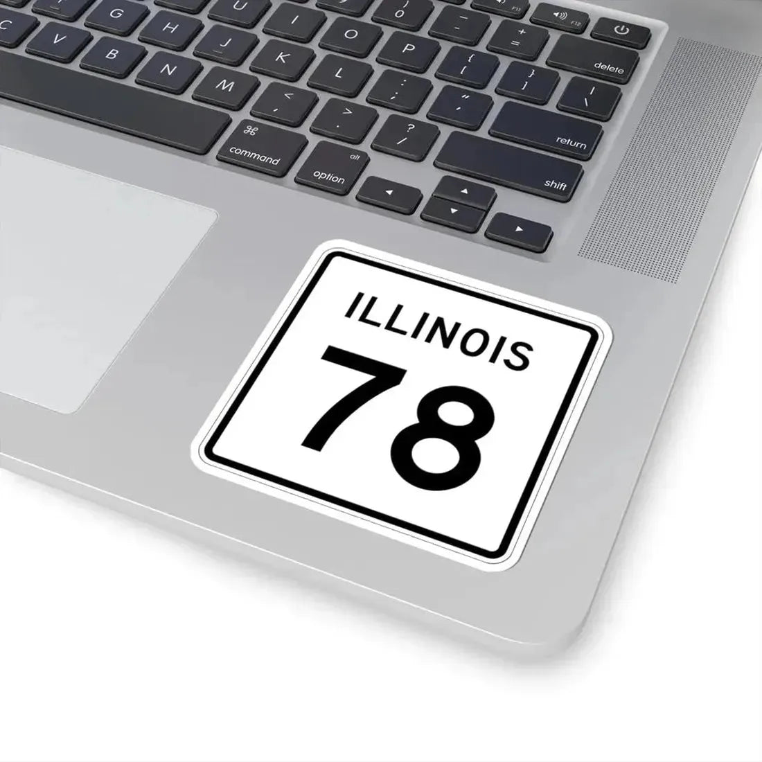 Illinois 78 (Illinois) (Road Sign) STICKER Vinyl Kiss-Cut Decal - The Sticker Space