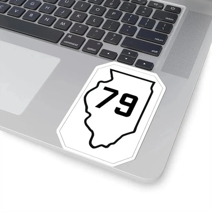 Illinois 79 1926 (Illinois) (Road Sign) STICKER Vinyl Kiss-Cut Decal - The Sticker Space