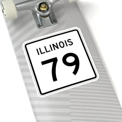 Illinois 79 (Illinois) (Road Sign) STICKER Vinyl Kiss-Cut Decal - The Sticker Space
