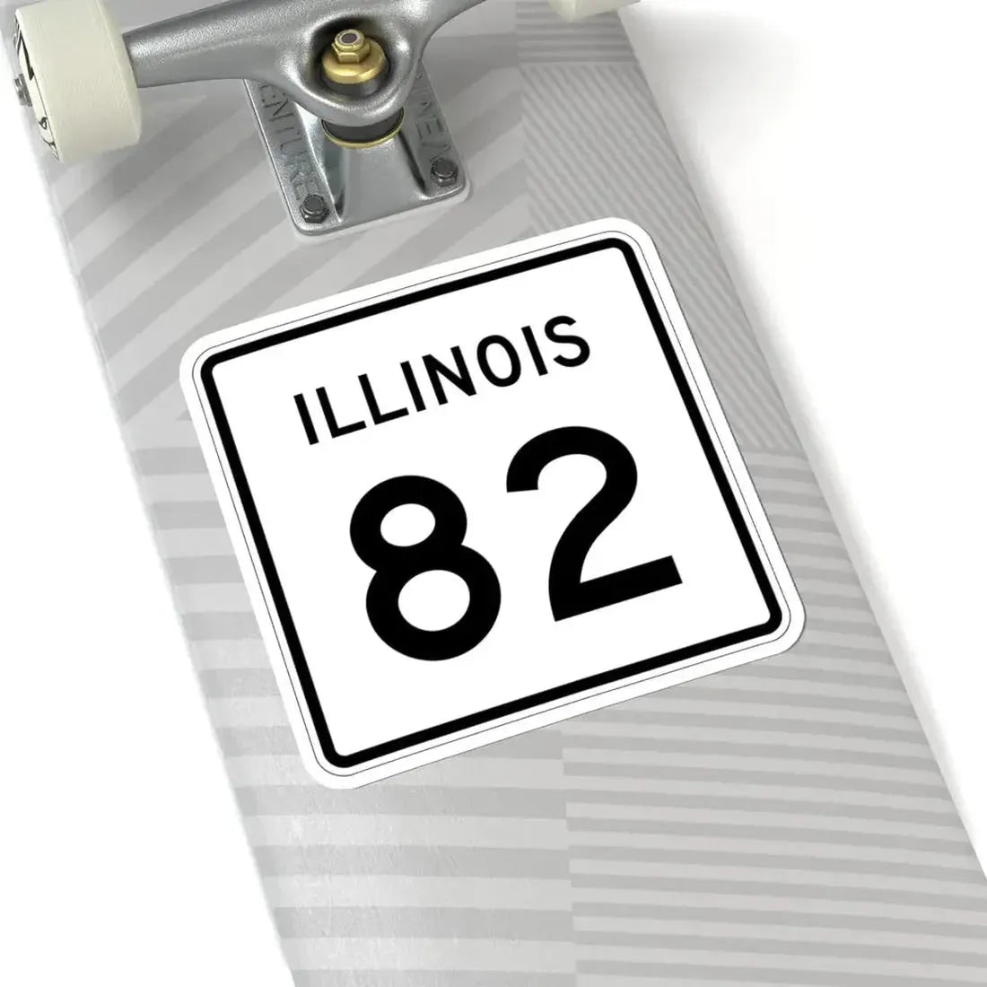 Illinois 82 (Illinois) (Road Sign) STICKER Vinyl Kiss-Cut Decal - The Sticker Space