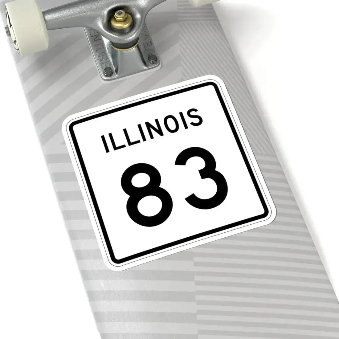 Illinois 83 (Illinois) (Road Sign) STICKER Vinyl Kiss-Cut Decal - The Sticker Space
