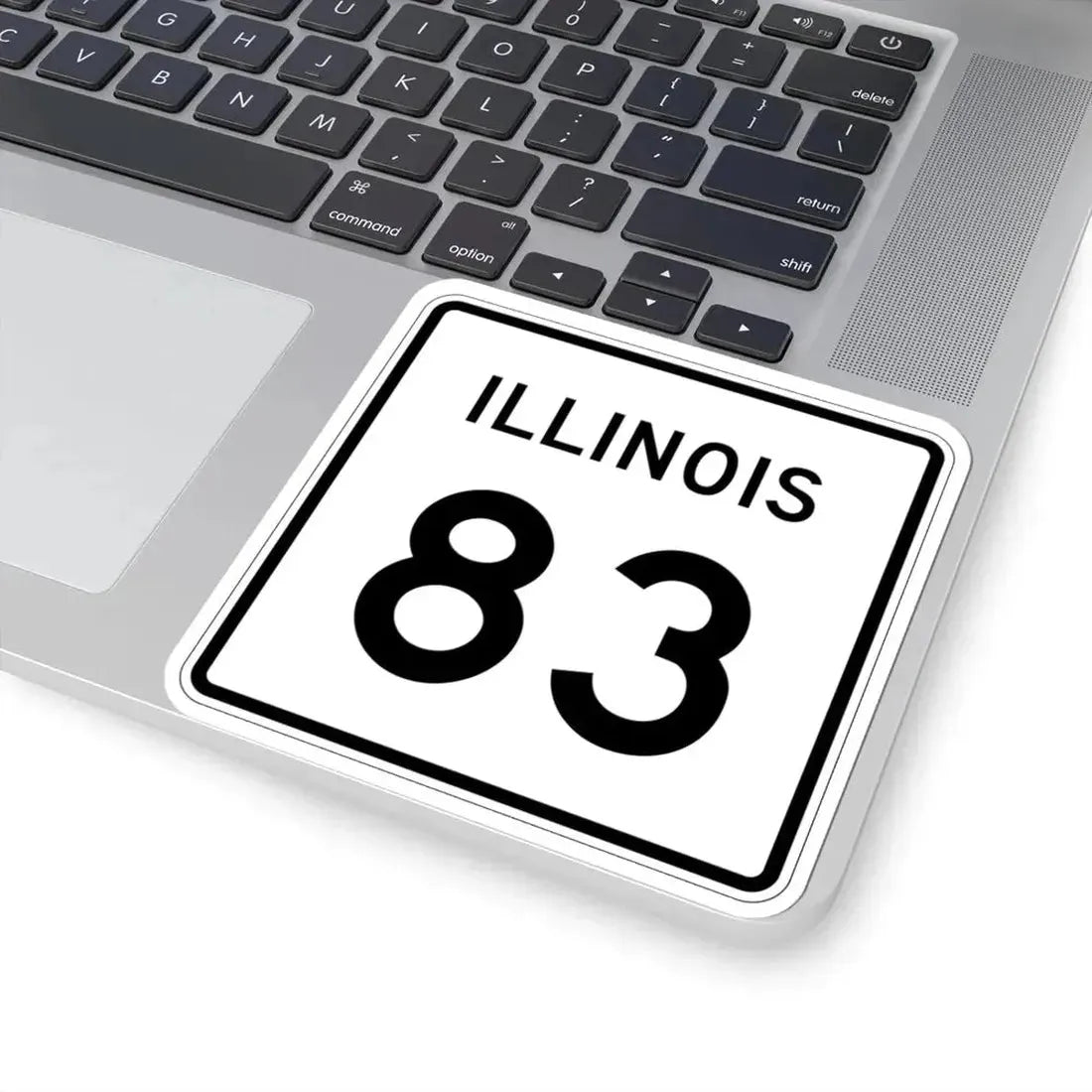 Illinois 83 (Illinois) (Road Sign) STICKER Vinyl Kiss-Cut Decal - The Sticker Space
