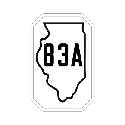 Illinois 83A 1926 (Illinois) (Road Sign) STICKER Vinyl Kiss-Cut Decal 6 Inch White - The Sticker Space