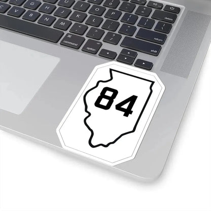 Illinois 84 1926 (Illinois) (Road Sign) STICKER Vinyl Kiss-Cut Decal - The Sticker Space