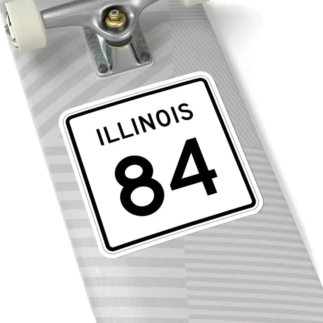 Illinois 84 (Illinois) (Road Sign) STICKER Vinyl Kiss-Cut Decal - The Sticker Space