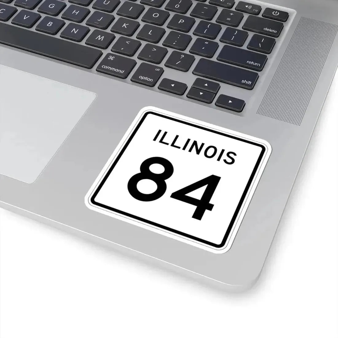 Illinois 84 (Illinois) (Road Sign) STICKER Vinyl Kiss-Cut Decal - The Sticker Space