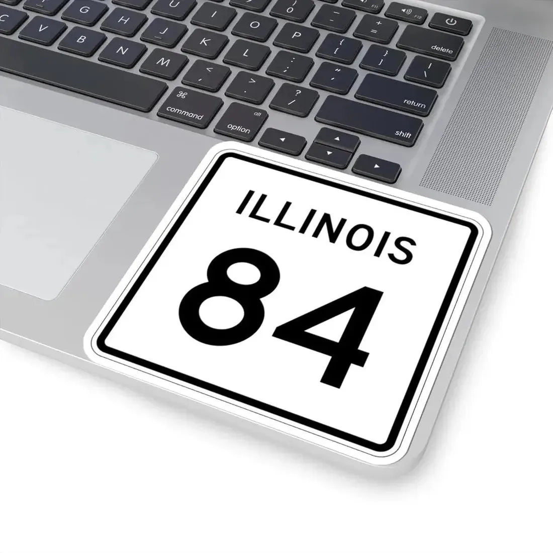 Illinois 84 (Illinois) (Road Sign) STICKER Vinyl Kiss-Cut Decal - The Sticker Space